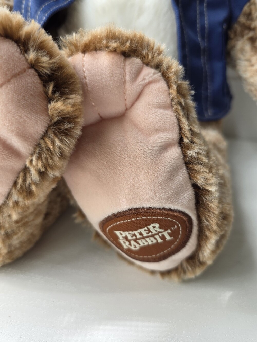 Peter Rabbit 2 Movie 2023 Soft Plush Blue Jacket Coat Brown White Bunny 18” - Picture 4 of 10